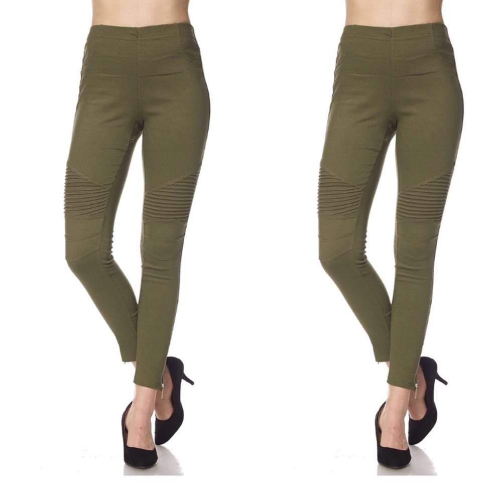 Olive jeggings